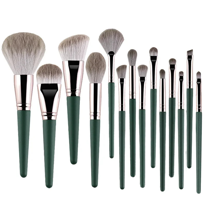 14-Piece Makeup Brush Set for Face and Eye Blending