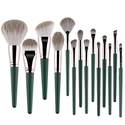 14-Piece Makeup Brush Set for Face and Eye Blending